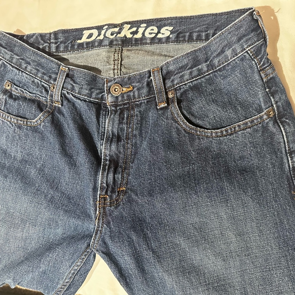 Dickies Men's Straight Fit Blue Jeans
